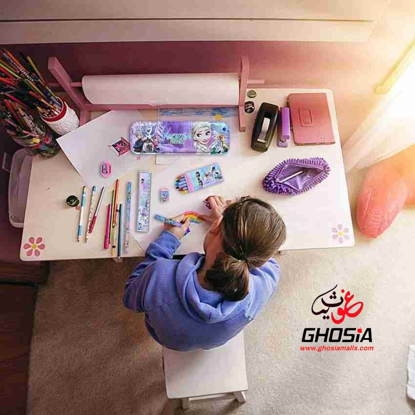7 Pcs Stationery Gift Set For Boys & Girls Cartoon Characters Themed Stationery Gift Pack With Crayons Set - Ghosia Mall's