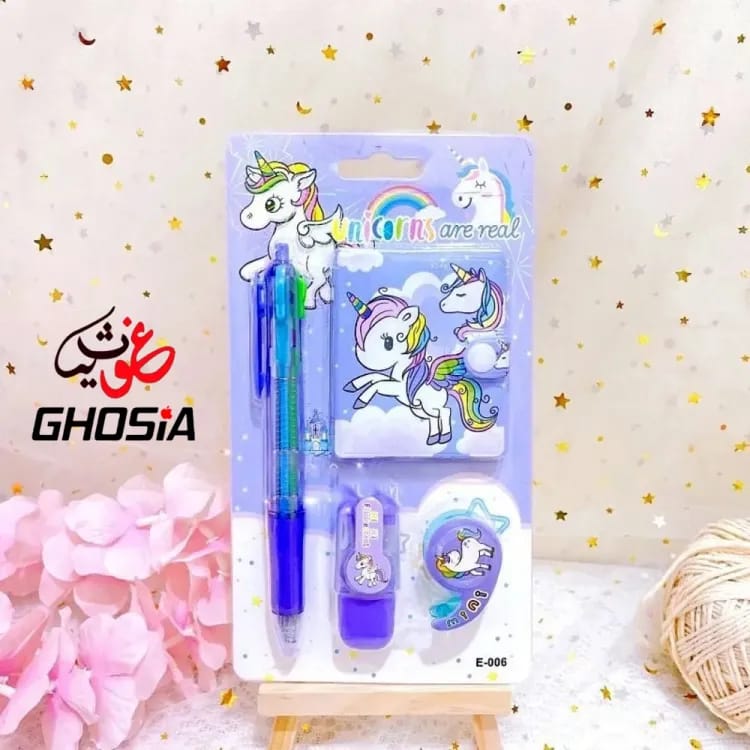 Cute Baby Doll Pocket Diary, Multi-color Ball point,Mini Highlighter, Stickers Gift Set - Ghosia Mall's