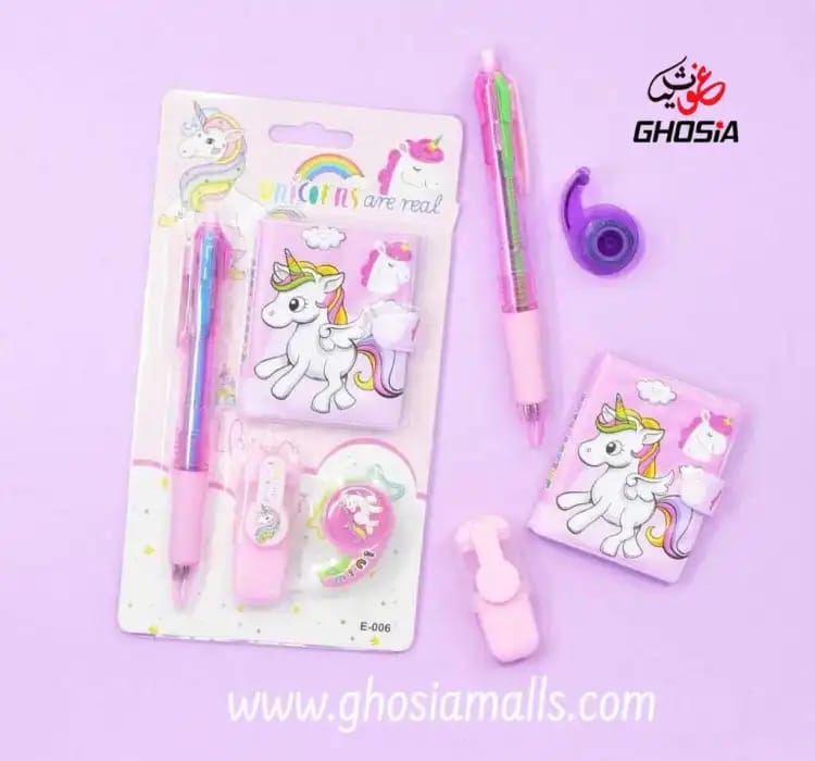 Cute Baby Doll Pocket Diary, Multi-color Ball point,Mini Highlighter, Stickers Gift Set - Ghosia Mall's