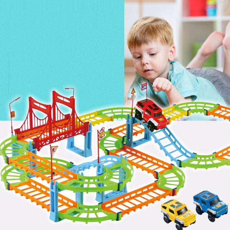 DIY Electric Racing Rail Kids Train Track Model Toy Baby Railway Track Railway Toys Colorful Railway Track For Kids - Ghosia Mall's