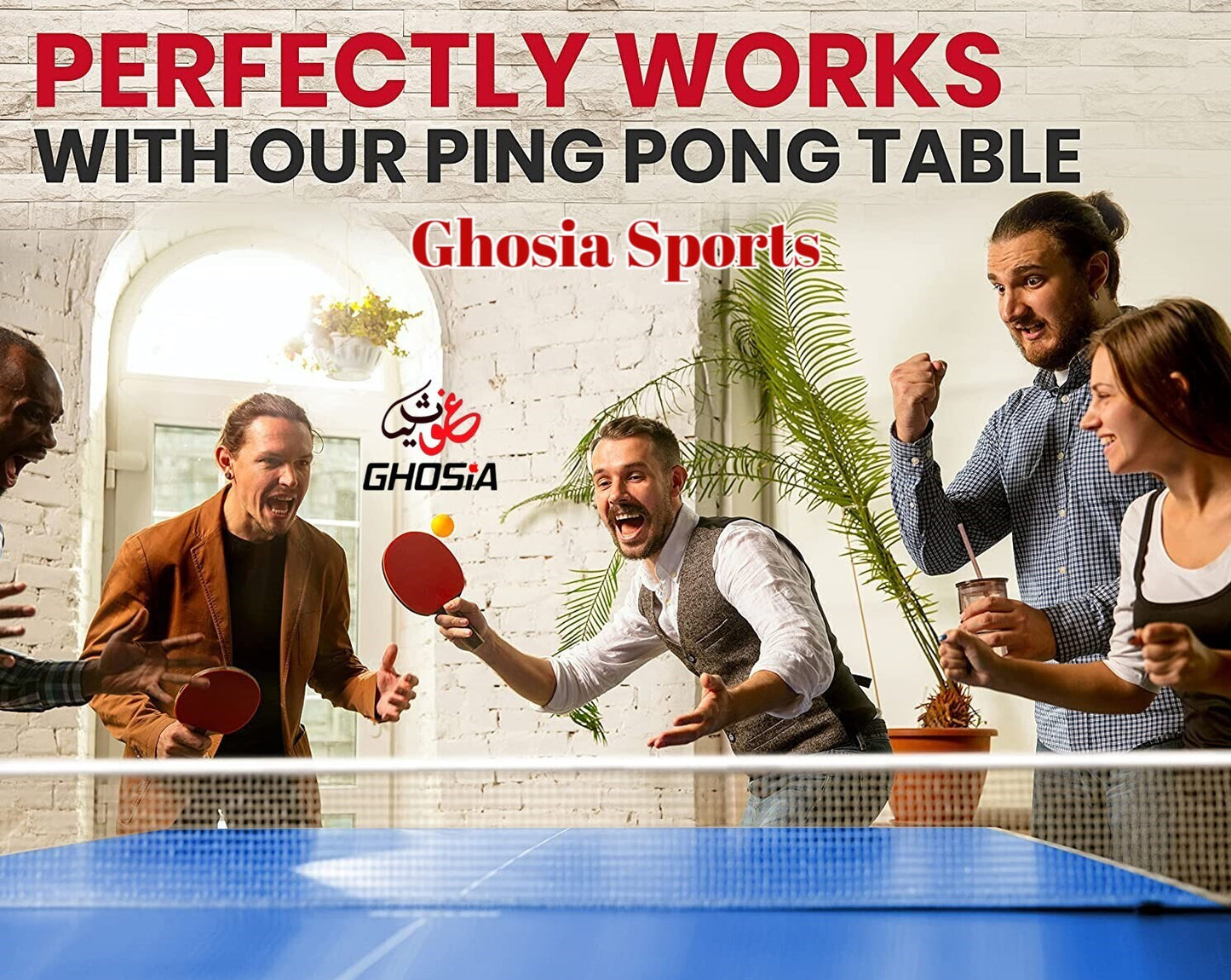 Ghosia Sports Dynamic Table Rackets Pair & 3 Balls Table Tennis Game Set - Ghosia Mall's