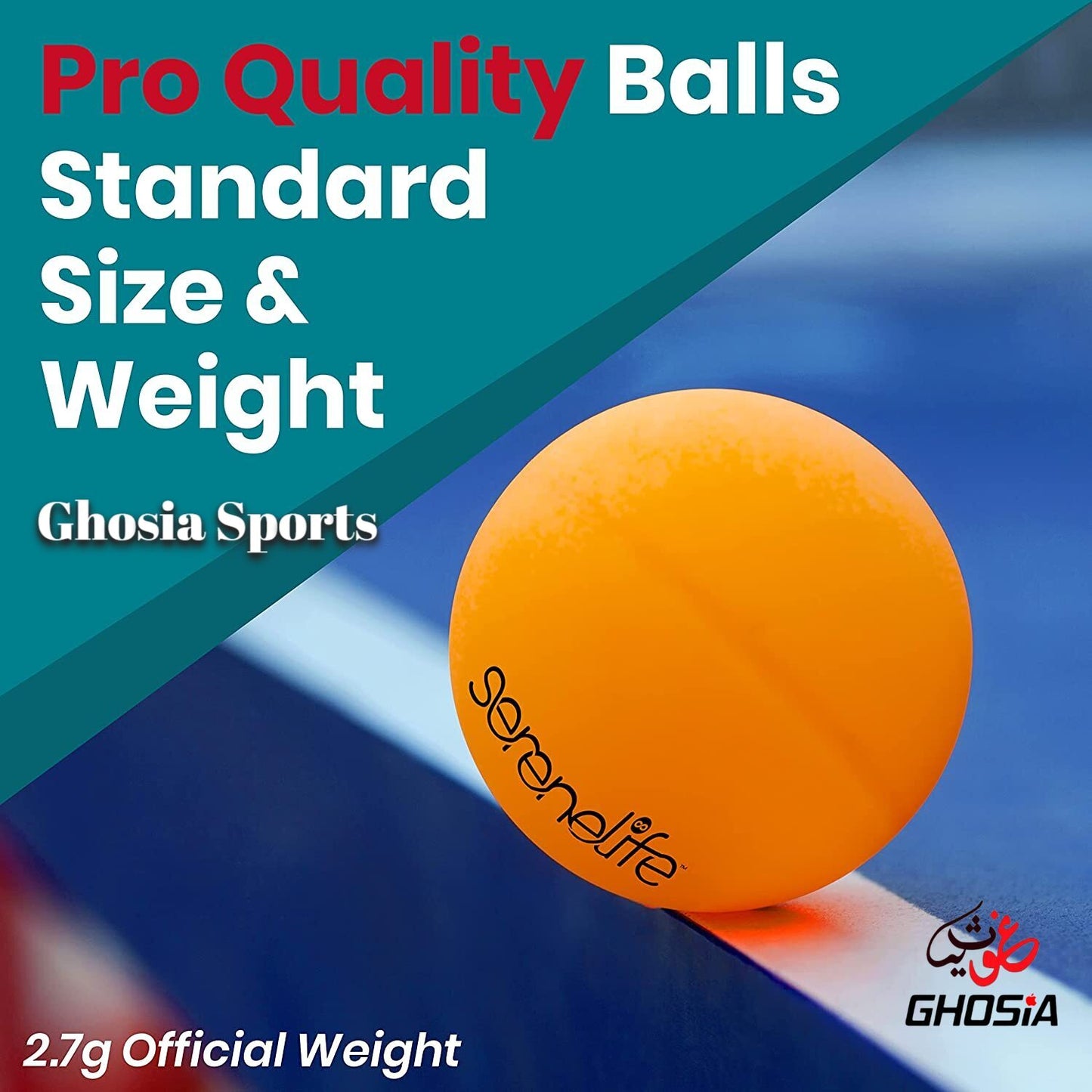 Ghosia Sports Dynamic Table Rackets Pair & 3 Balls Table Tennis Game Set - Ghosia Mall's
