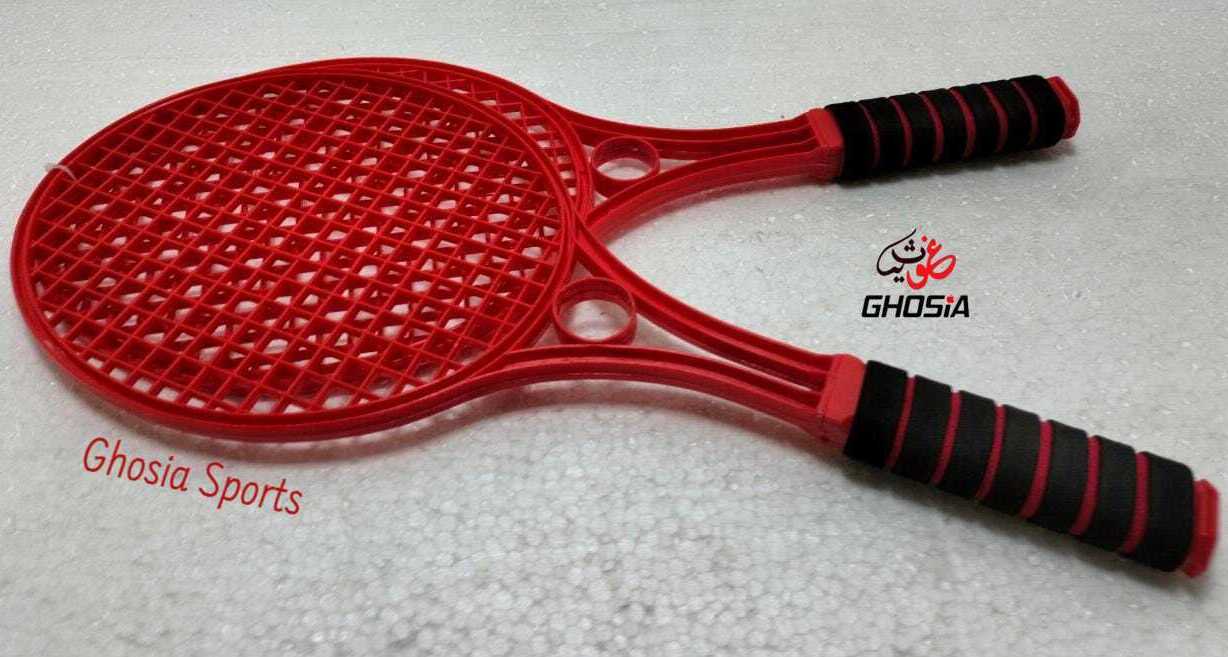 Junior Sports Plastic Tennis Rackets Foam Grip With Colorful Ball - Ghosia Mall's