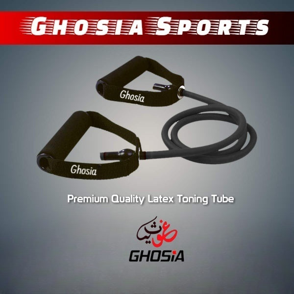 Resistance Rubber Band Toning Tube Medium Latex Fitness Toning Tube - Ghosia Mall's