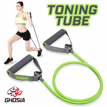 Resistance Rubber Band Toning Tube Medium Latex Fitness Toning Tube - Ghosia Mall's