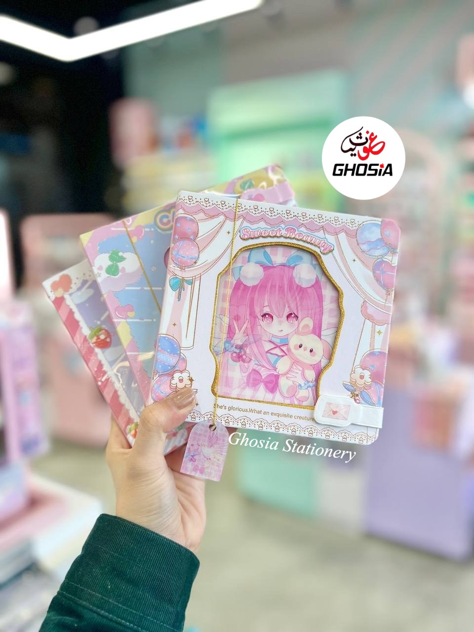 Magic 3D GIF Animation Cover Diary Magnetic Buckle Lock Notepad With 3d GIF Animated Bookmark - 0964 - Ghosia Mall's