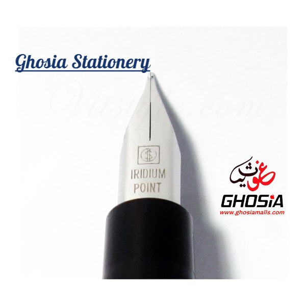 Dollar Fine Writing Crystal Body Fountain Pen Transparent Body Ink Pen For Students & Adults ( Set of 3 ) - Ghosia Mall's
