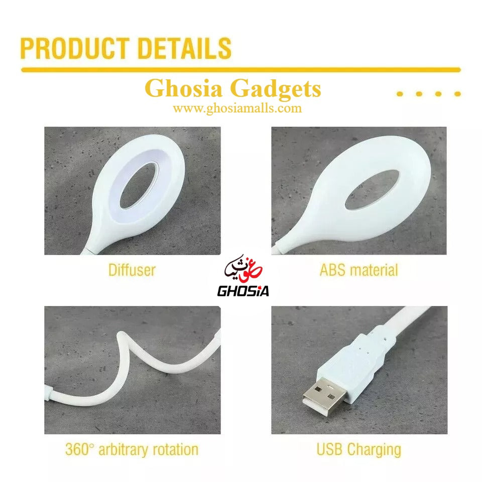 Flexible USB Foldable Light with Voice Activation – Easily Adjust Between Warm and White Lighting Modes for Any Mood or Task. A Stylish, Space-Saving Light Solution for Modern, Hands-Free Convenience. 3266