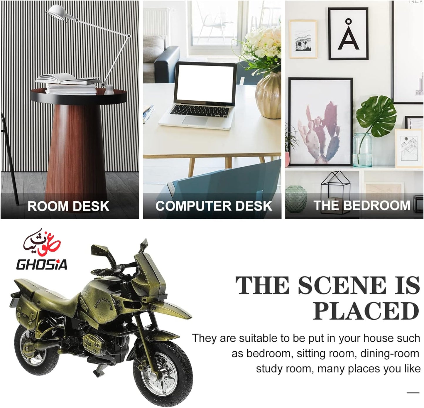 Alloy Motorcycle Model Bike Decorative Ornament Adult Toy Simulation Decoration Piece Alloy Children Collection Home Decoration - Ghosia Mall's