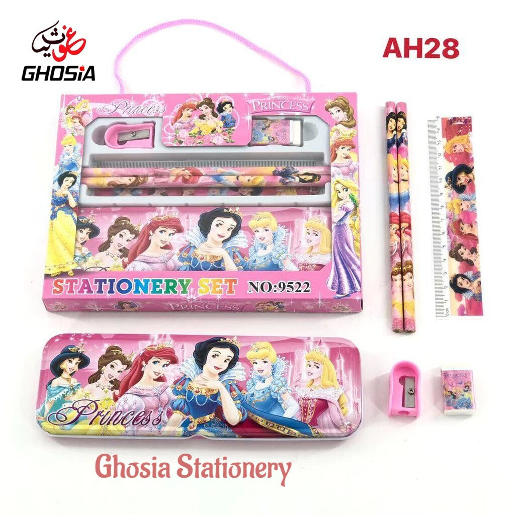6 Pcs Stationery Gift Set For Boys & Girls Cartoon Characters Stationery Gift Pack For Kids - Ghosia Mall's
