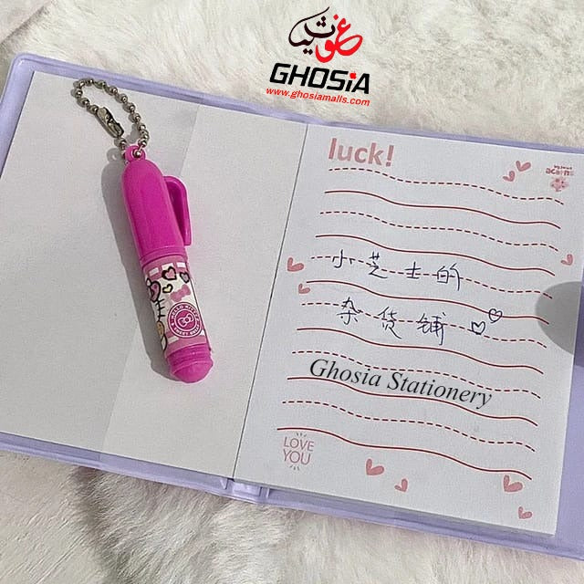 Hello Kitty Edition Small Autograph Diary With Mini Princess Ballpoint Little Themed Stationery Gift - Ghosia Mall's