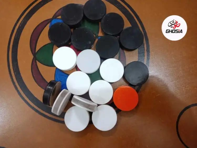 Wooden Carrom Board with Free Coins Stricker & Dental (36 x 36) Inches With Draw - Ghosia Mall's