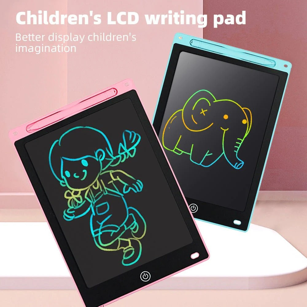 Portable LCD Writing Board Slate Drawing Notes Digital Notepad With Pen LCD Writing Tablet Writing Pad Writing Tablet Writing Tab ( 12in ) - Ghosia Mall's