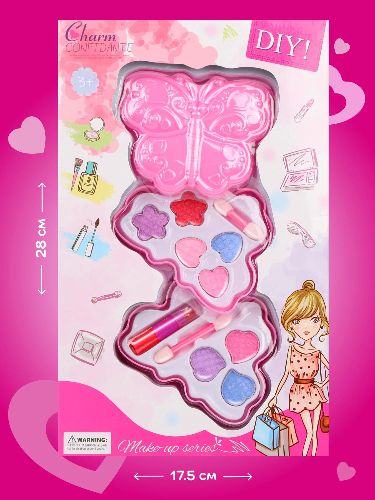 Dream Girl Makeup Kit For Kids Toys For Children Washable Princess Makeup Set - Ghosia Mall's