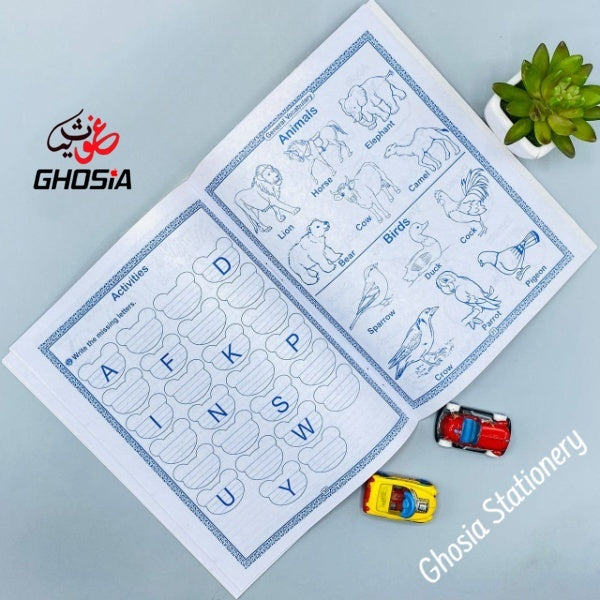4 in 1 Early Learning Writing, Reading And Activities & Coloring Book - Ghosia Mall's