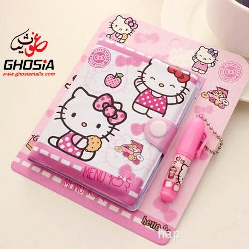 Hello Kitty Edition Small Autograph Diary With Mini Princess Ballpoint Little Themed Stationery Gift - Ghosia Mall's