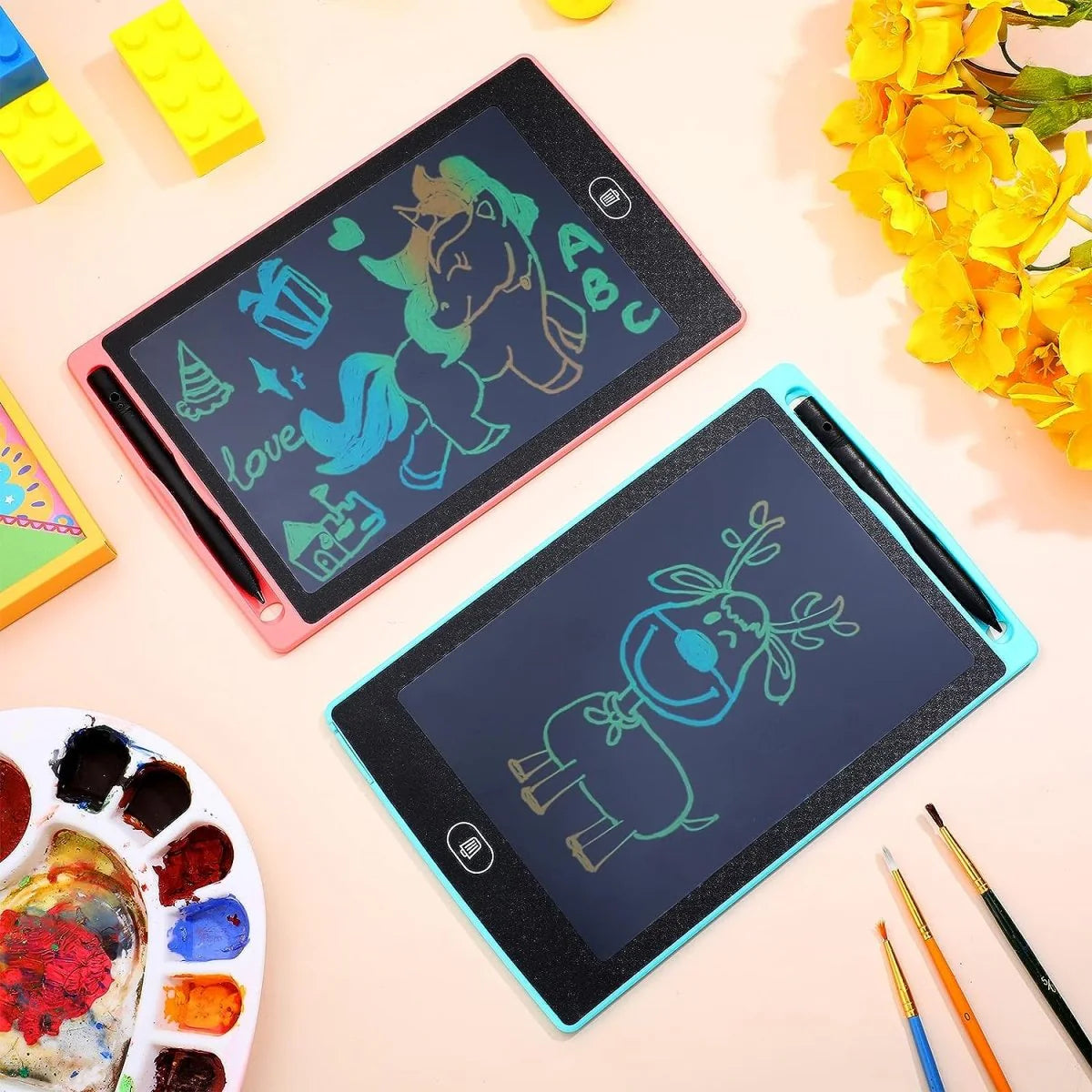 Portable LCD Writing Board Slate Drawing Notes Digital Notepad With Pen LCD Writing Tablet Writing Pad Writing Tablet Writing Tab ( 12in ) - Ghosia Mall's