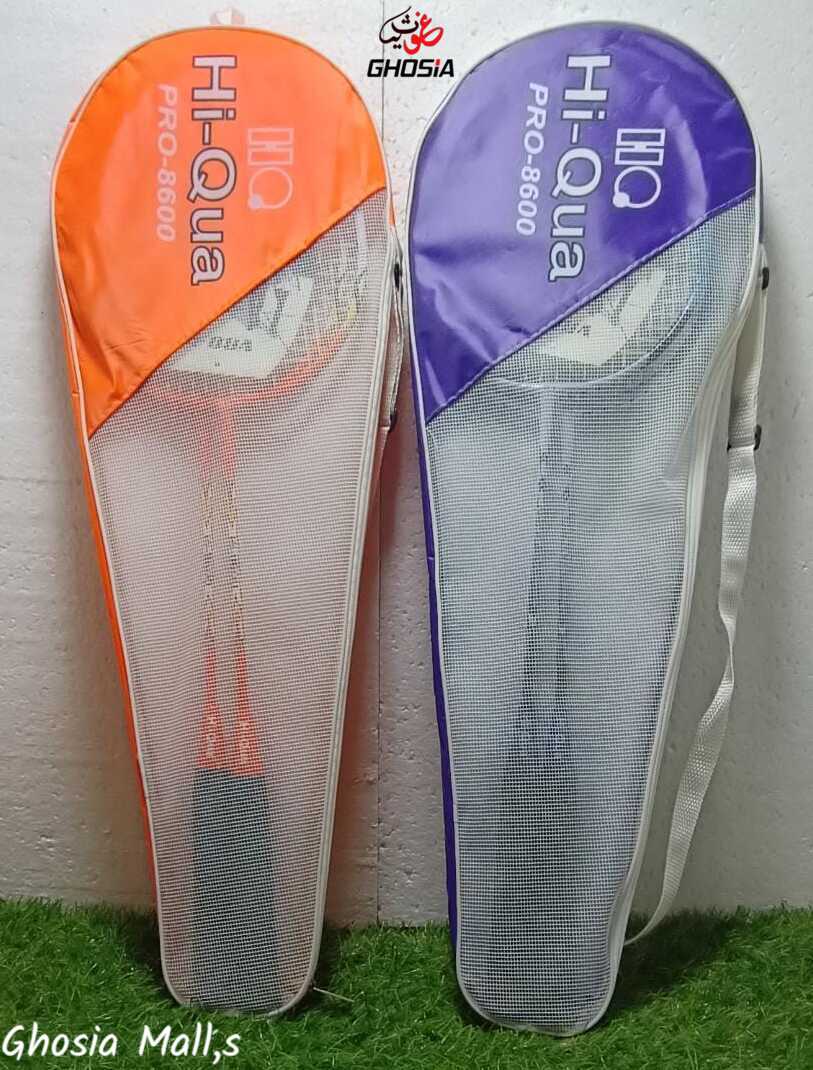 Hi Qua 8600 Badminton Racket Pair with Beautiful Color Bag - Ghosia Mall's