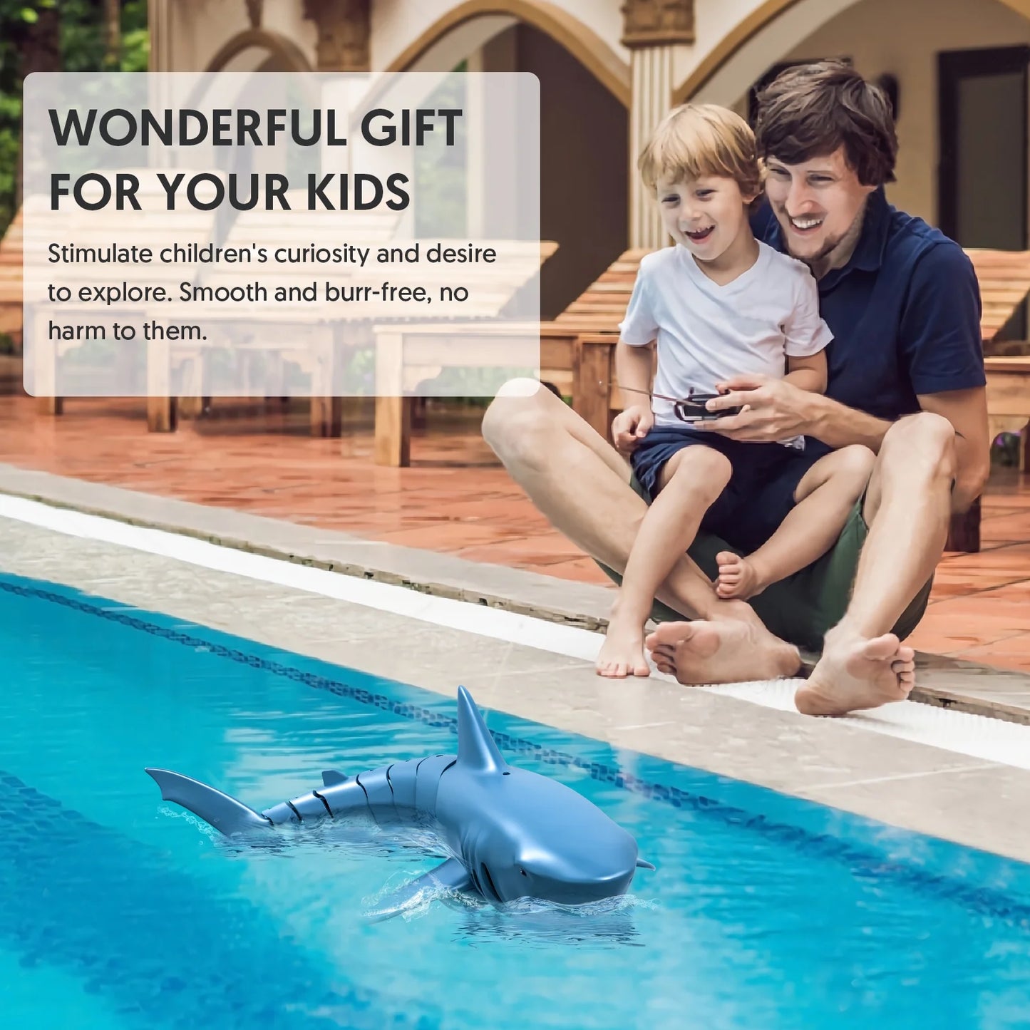 Remote Control Shark Toys RC Shark Toy for Boys Girls Swimming Pool Toys - Ghosia Mall's