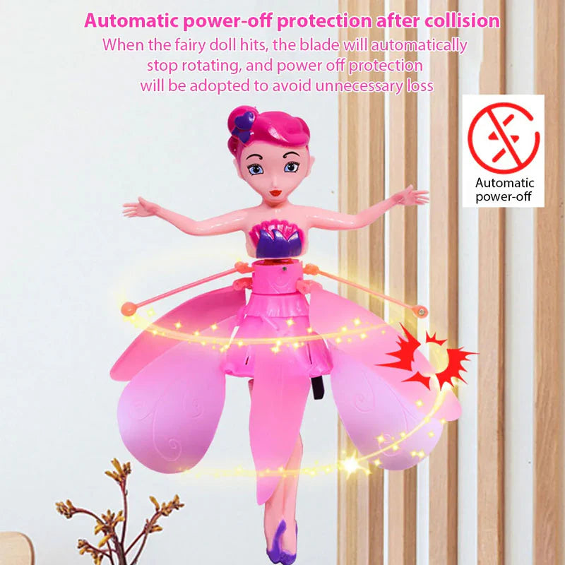 Little Princess Flying Doll Hand Sensor Flying Fairy Doll Gifts for Girls With Colorful Flashing Lights - Ghosia Mall's