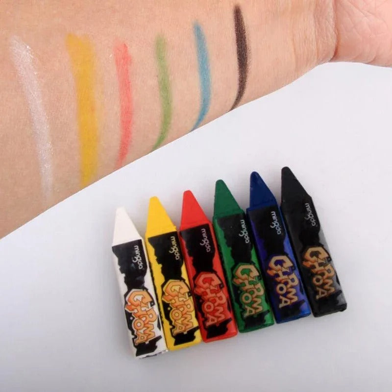 12 Colors Body Paint Crayons Art Painting Pencils Makeup Kids Face Paint - Ghosia Mall's