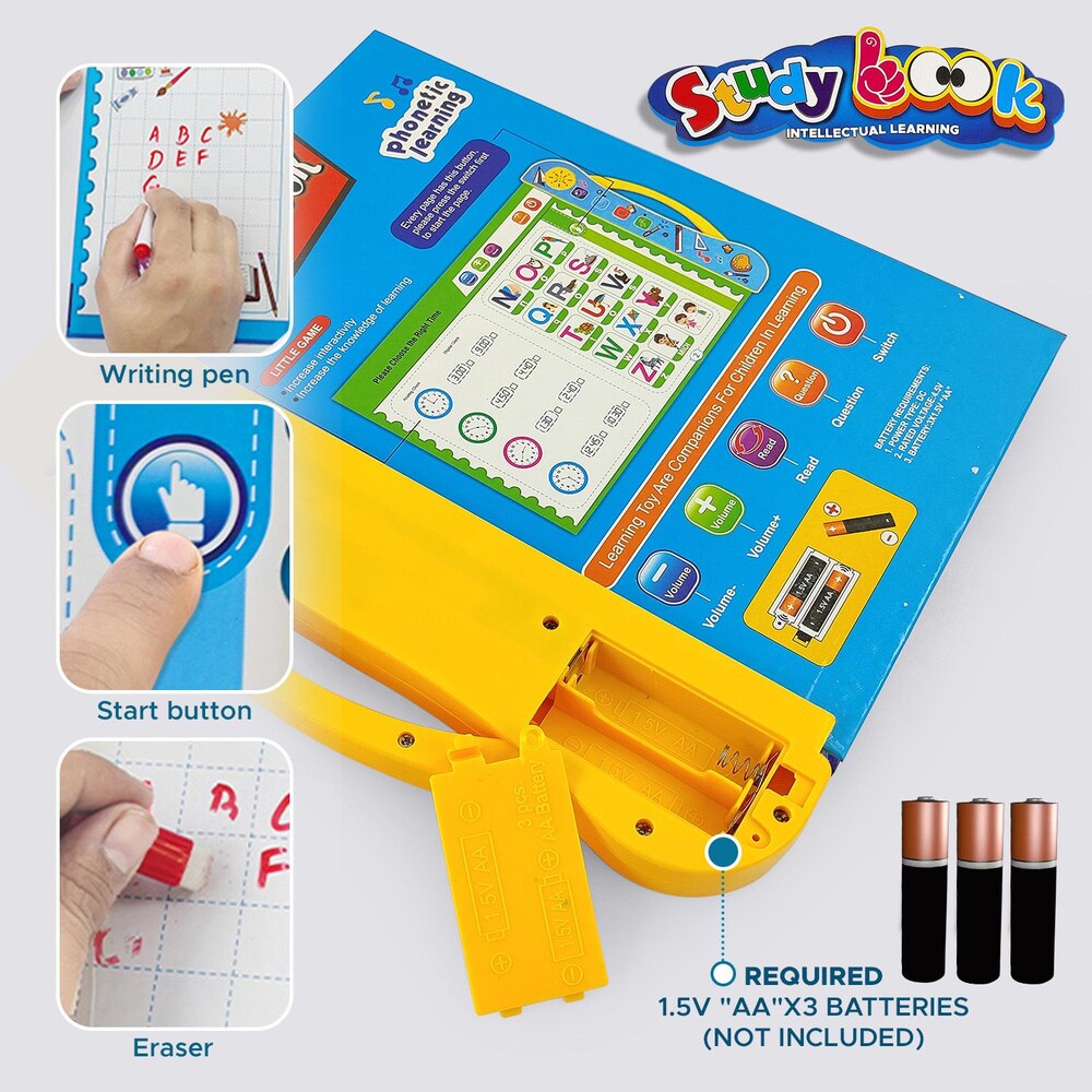 Electronic Intelligence Study Learning Book For Toddlers Pre School Learning Educational Phonetic Learning - Ghosia Mall's