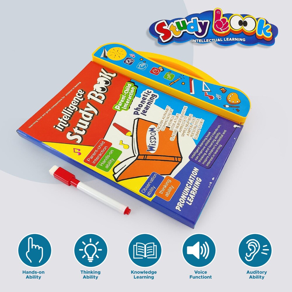 Electronic Intelligence Study Learning Book For Toddlers Pre School Learning Educational Phonetic Learning - Ghosia Mall's