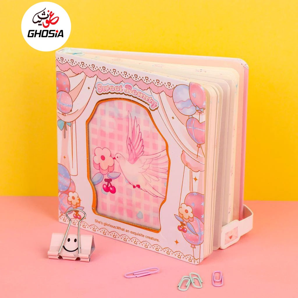 Magic 3D GIF Animation Cover Diary Magnetic Buckle Lock Notepad With 3d GIF Animated Bookmark - 0964 - Ghosia Mall's