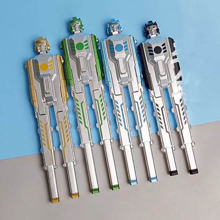 2 In 1 Robotic Transformer Gel Pen Kids Toys Pen Gel Pen Boy Creative Cool Deformation Robot Shape Pen - Ghosia Mall's