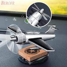 Solar Airplane Car Aromatherapy Diffuser – Rotating Auto Freshener for Car, Home & Office Long-Lasting Fragrance Ideal Gift