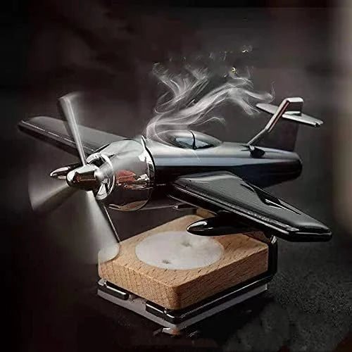 Solar Airplane Car Aromatherapy Diffuser – Rotating Auto Freshener for Car, Home & Office Long-Lasting Fragrance Ideal Gift
