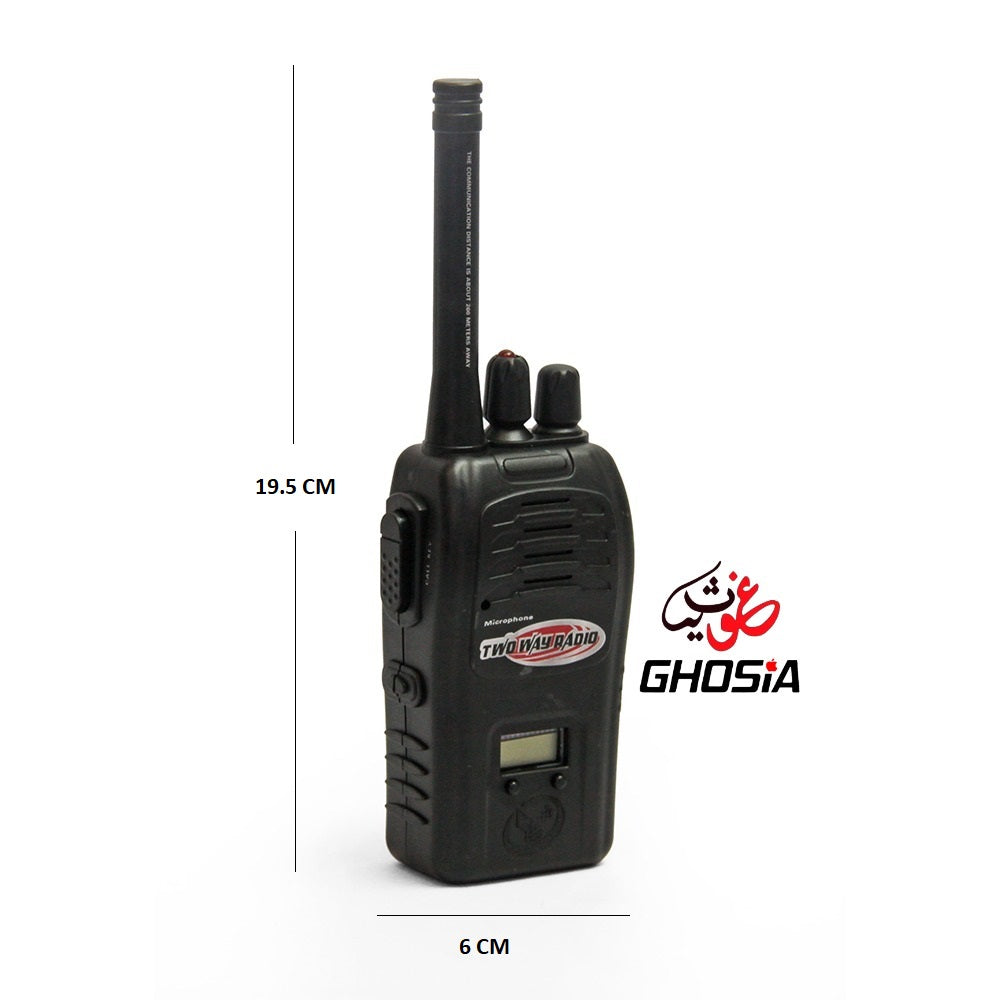 Interphone Walkie Talkie Set 200M Range Noise Reduction Two Way Wireless Radio Walkie Talkie Set - Ghosia Mall's