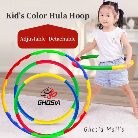 Colorful Hula Hoop Ring Exercise and Fitness Collapsible Adjustable for Kids and Adults