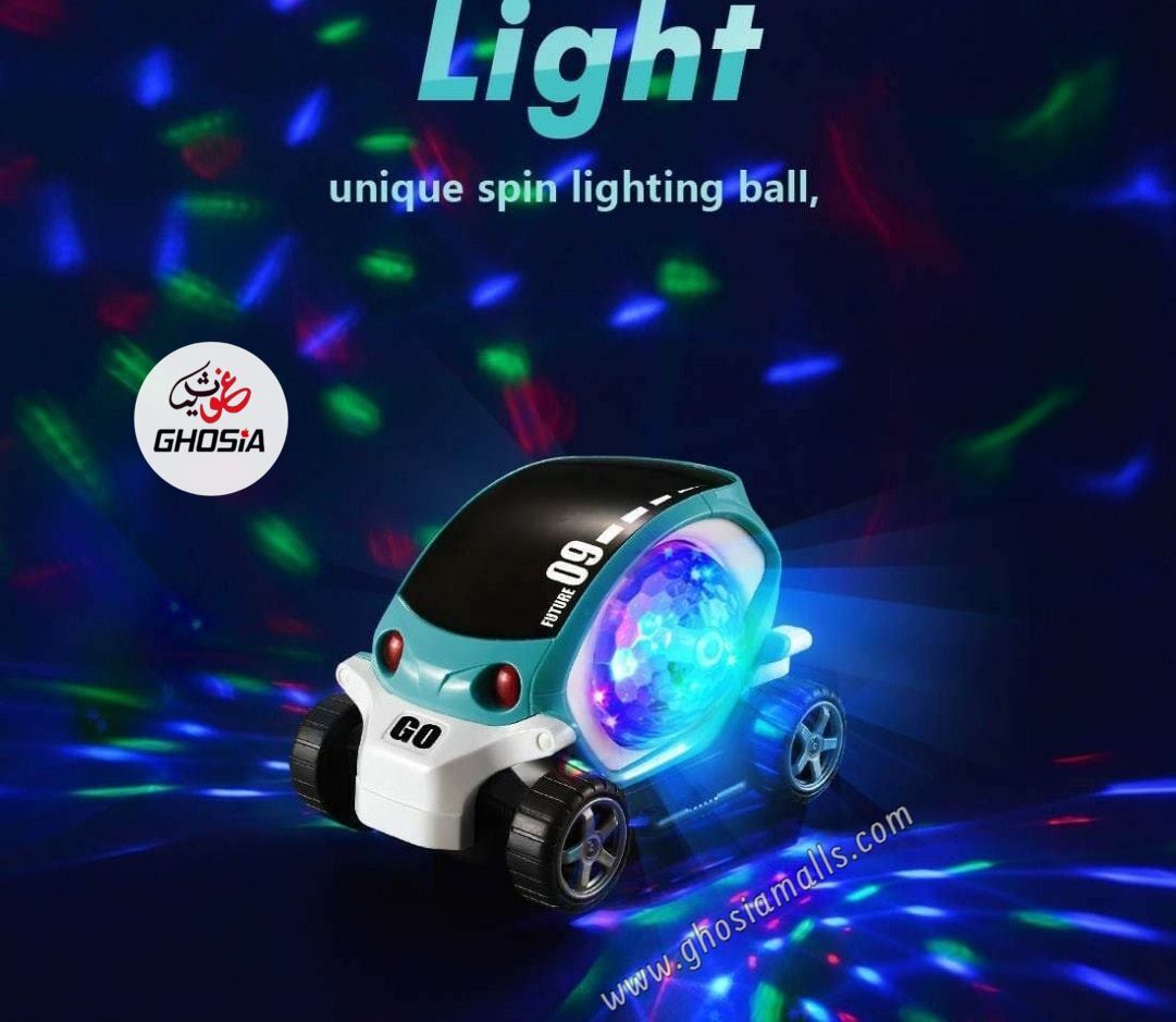 Musical & Flashing Light car 360° Flashing Lights & Music 3D Electric Toy 09 Future Cars for Kids