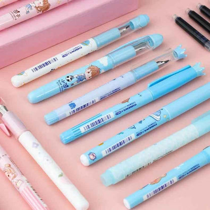 Soft Theme Ink Pen For Girls And For Boys Fountain Pen Set With Erasable Ink Cartridges Gift For Kids For Boys &Girls - Ghosia Mall's