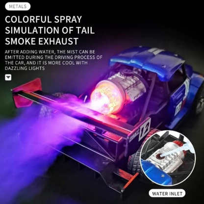 Drift Spray Type RC Car 1:18 Scale High-Speed Rechargeable & Remote Control Racing Car