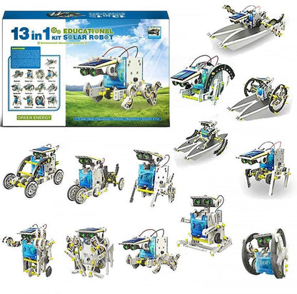 Solar Robot 14 in 1 DIY Educational Kit Build Your Own Robot Kit Powered by the Sun Dynamic Robot Toy