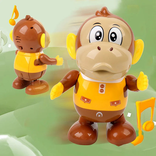 Kid Toy Dancing Swinging Cartoon Monkey Light Music Robot Children Entertainment