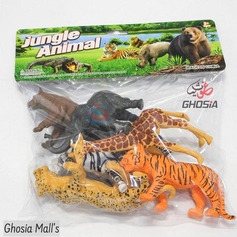 Jumbo Jungle Animal Toy Set ( 6 Pcs )