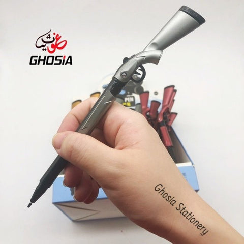 Rifle Style Gel Pen Cute stationary, Action Pen For kids Foldable Design Gun Pen For Kids