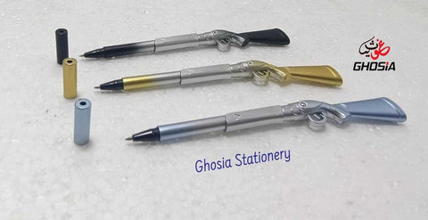 Rifle Style Gel Pen Cute stationary, Action Pen For kids Foldable Design Gun Pen For Kids