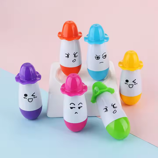 Cartoon Face Foldable Fountain Pen With Smiling Face Cute Cartoon Emoji Pen Refillable Ink Pen - Ghosia Mall's