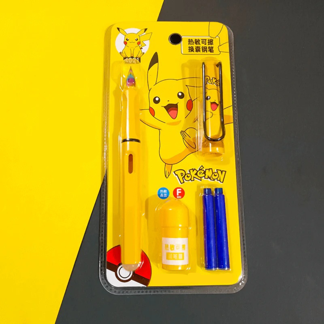 Pikachu Pen Set New Cartoon Pens With Remover Cute Pens Pens Luxury pens Korean Style Stationery