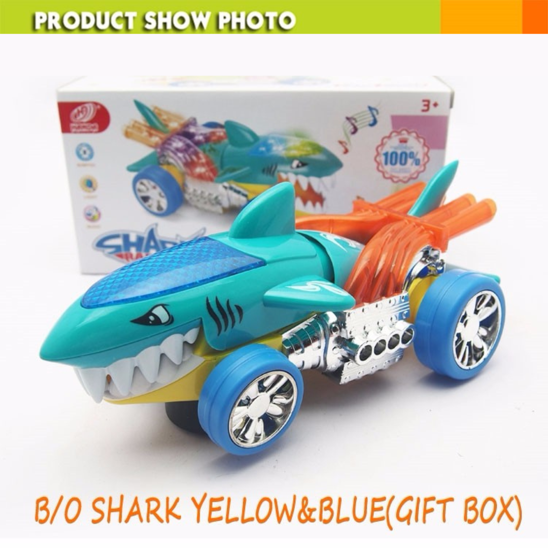 Shark Raid Car For Kids With Bump & Go feature, Lighting And Sounds