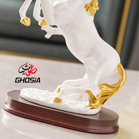 Luxury Style Running Horse Handcrafted Statue | Home Décor | living Room | Ceramic Finish Decorative Showpiece