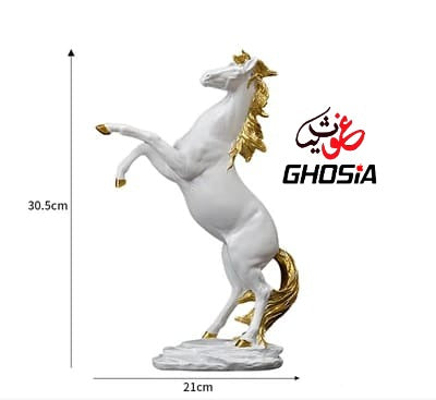 Creative Horse Statue Figurine Collectible Art Crafts Big Size Animal Figurines for Living Room Shelf Tabletop Bookshelf Decoration ( Available in 2 Beautiful colors )