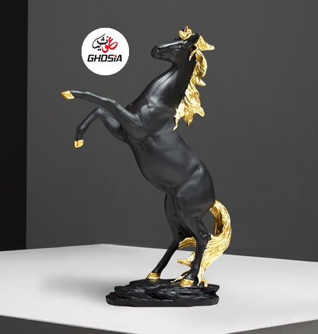 Creative Horse Statue Figurine Collectible Art Crafts Big Size Animal Figurines for Living Room Shelf Tabletop Bookshelf Decoration ( Available in 2 Beautiful colors )