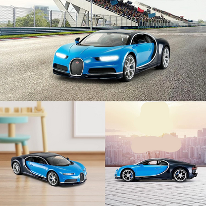 Remote Control Die cast Bugatti Sports Car | 1:22 Scal Battery Operated Wireless Blue Sports Car