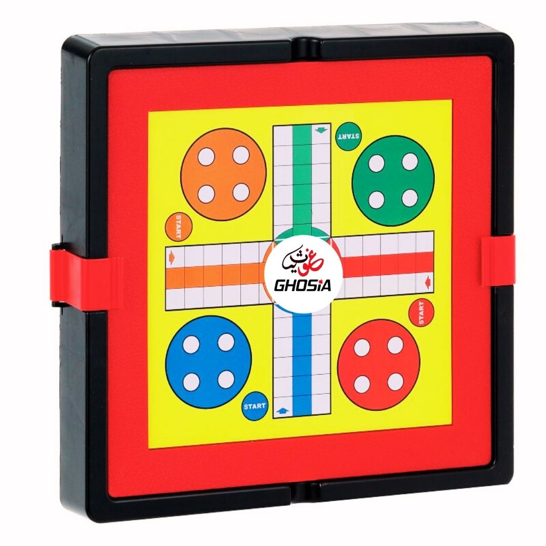 2 in 1 Storage Portable Ludo Game Ludo Play Set for Kid Simulation Magnetic Ludo Game Set with Magnetic Goti