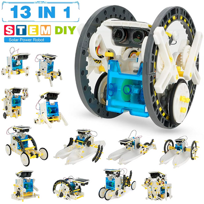 Solar Robot 14 in 1 DIY Educational Kit Build Your Own Robot Kit Powered by the Sun Dynamic Robot Toy